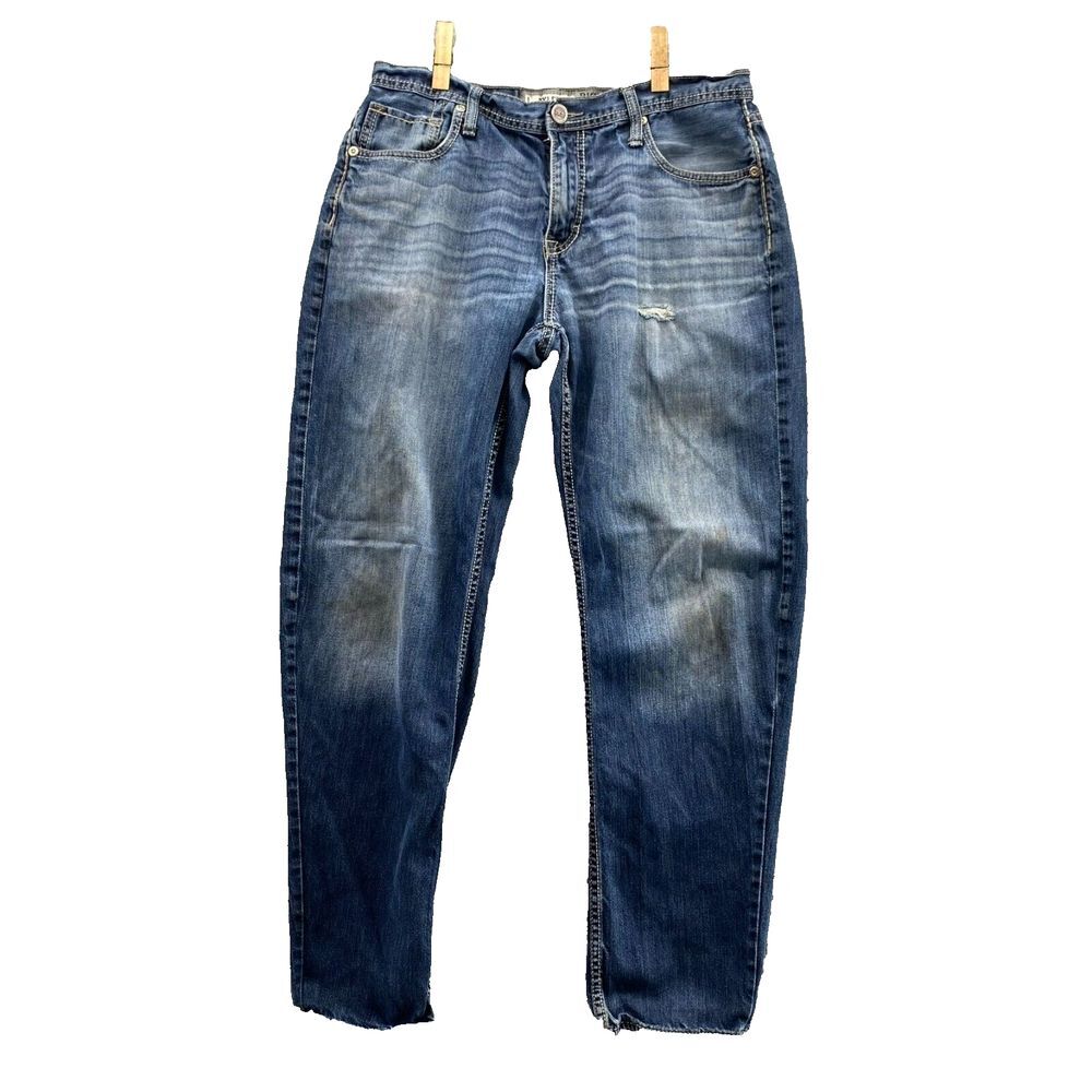 Bke Tyler Jeans Men's 32X29* Blue Baggy Loose Straight Relaxed Western‎ Core Y2k